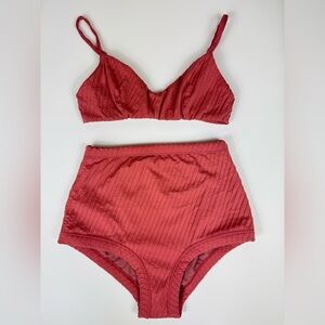 Fella Swimwear bikini spice Julius top and Marco bottom EUC